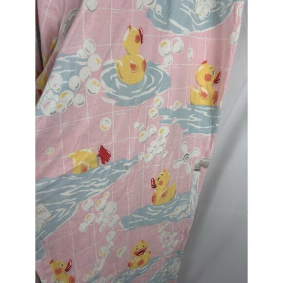 Nick & Nora Duck Pajama Set Size 3xl Plus Rubber Duck Pink VTG Cotton New! - Picture 7 of 7
